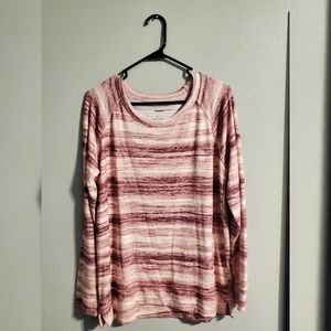 Pink Striped Sweater